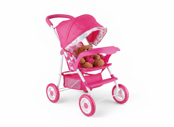 prezzo Passeggino per Bambole Richiudibile in Metallo 54x26x50cm Spring Rosa