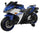 Elektrisches Motorrad für Kinder 12V Kidfun Fast R3 Blau