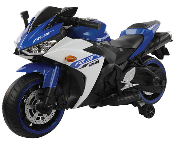 sconto Elektrisches Motorrad für Kinder 12V Kidfun Fast R3 Blau