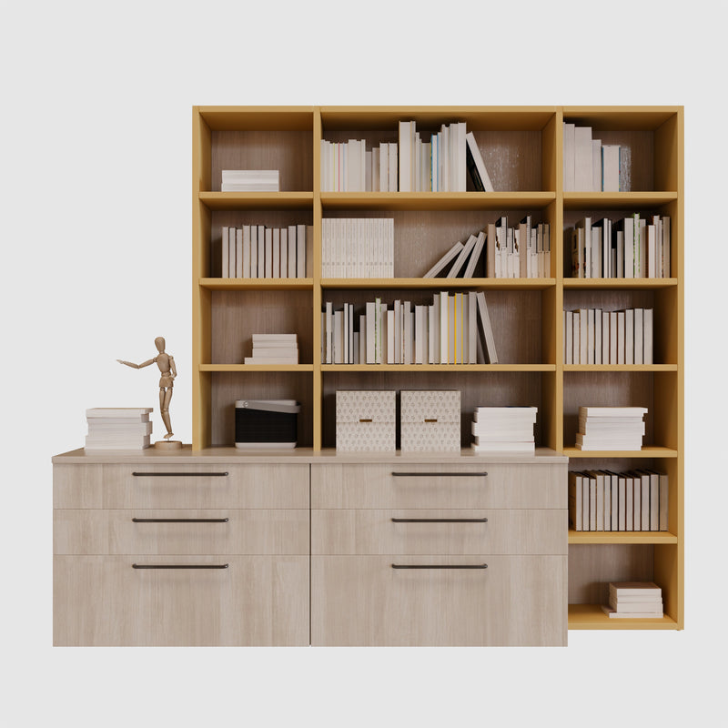 Set 20 Maniglie per Mobili 224 mm in Zama Emuca Zagreb Nero