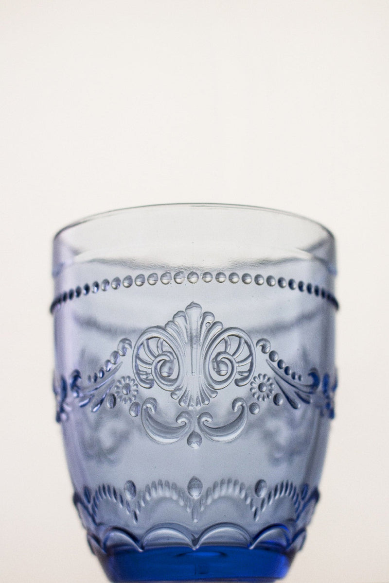 Set 6 Bicchieri Ø8,5x10 cm in Vetro Villa d'Este Home Tivoli Avenue Blu