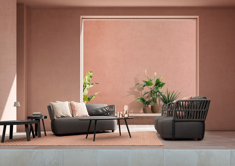 Lampada  da Tavolo Ø12x38 cm in Metallo Etna Tortora