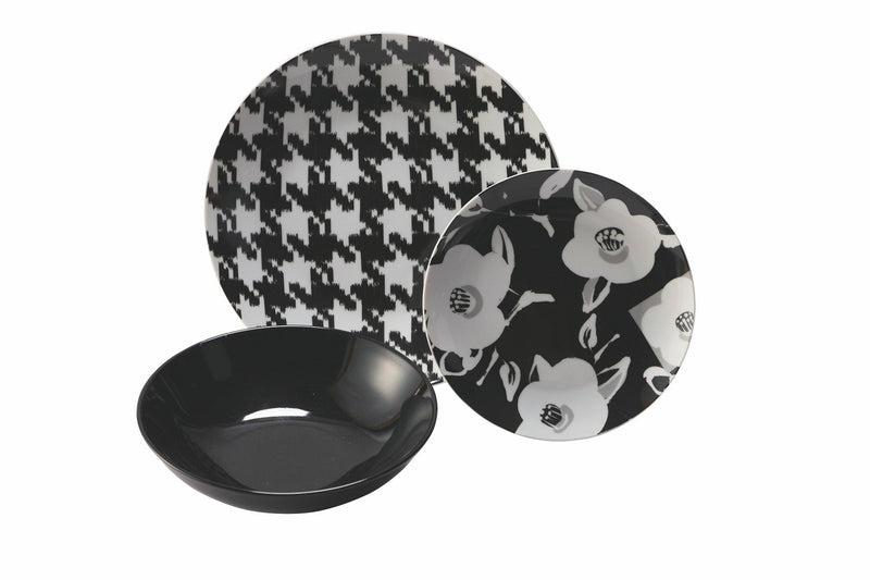 Servizio Piatti 18 Pezzi in Porcellana e Gres Multicolor Villa d'Este Home Tivoli Coco Walk