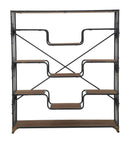 Liberia Elevator Big 122x38x141 cm in Ferro e Legno di Abete Nero e Marrone