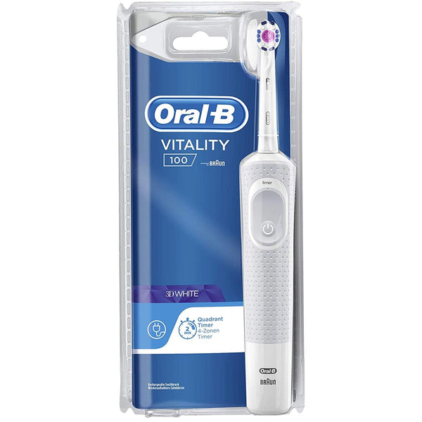 Spazzolino Elettrico Denti Vitality 100 3D White a Batteria Ricaricabile con Timer Oral-B sconto