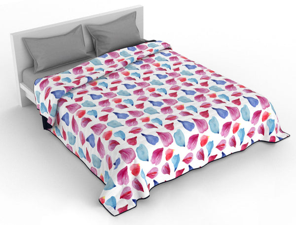 Quilt 1 and a Half Square 100gr mit Blütenblatt-Mikrofaserdruck online