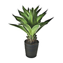 Aloe Artificiale con Vaso Altezza 90 cm Verde