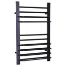 Scaldasalviette Elettrico 200W da Parete Nero 50x18x80 cm 