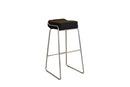 Set di 2 Sgabelli in Similpelle Morbida 83x39x40 cm TFT Stool Cioccolata