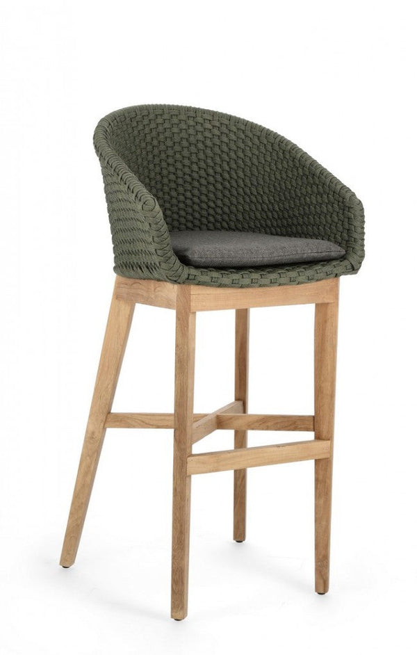 Sgabello Bar con Cuscini 56x57x110h cm Coachella Verde prezzo