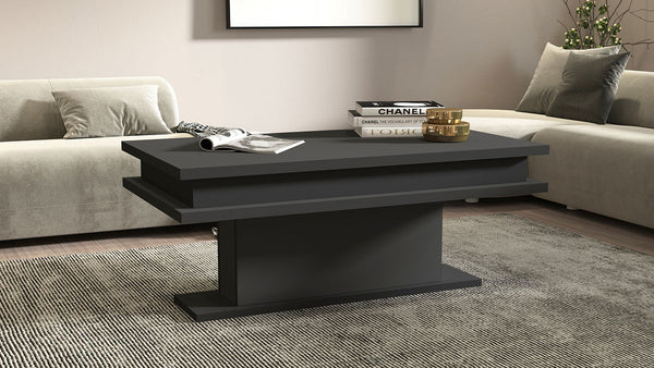 acquista Tavolino Soggiorno 100x55x42 cm Little Big Grigio Antracite Opaco