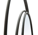 Specchio Dark Ø80x3 cm in Ferro Nero