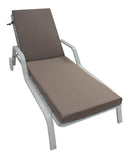 Cuscino per Lettino Prendisole da Giardino 190x57x5 cm in Dralon Allegro Taupe