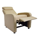 Poltrona Relax Reclinabile Manuale in Tessuto Marta Sabbia
