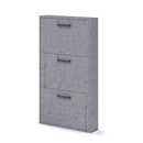 Scarpiera Serena 108x65x15 cm  3 ante cemento