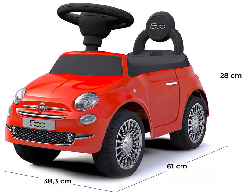 Macchina Cavalcabile per Bambini con Licenza Fiat 500 Baby Rossa