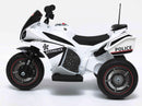 Moto Elettrica Polizia per Bambini 6V Kidfun Urban Police Nera