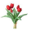 Set 3 Fiori Artificiali Tulipano per 5 Fiori 43 cm 