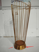 Porta Ombrelli Fashion Oro Ø28x69 cm in Ferro Oro Seconda Scelta