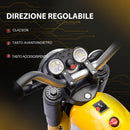 Moto Elettrica per Bambini 6V 3 Ruote Gialla