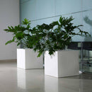 Vaso 50x50 cm in Resina Arkema Iris Vase Dove Grey