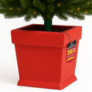 Base Albero di Natale a Vaso 30x30x35 cm con Attacco Universale Rosso      