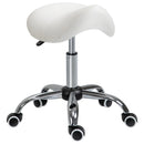 Sgabello per Estetista Parrucchiere Salone Seduta Sella Crema 52×53×49-61 cm 