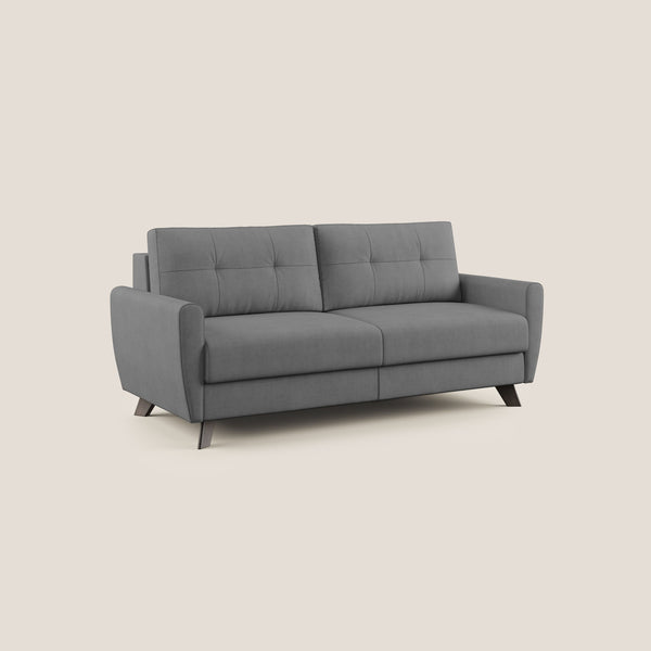 Divano Letto 3 Posti 188x97x96 cm in Tessuto Grigio prezzo