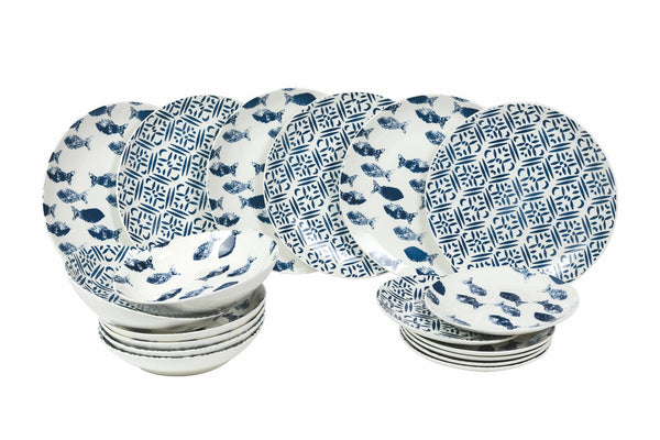 sconto Porzellan Tafelservice 18 Teile 6 Plätze Villa d'Este Home Tivoli Playa Grande