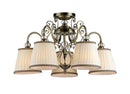 Lampadario Elegant in Metallo Vintage Bronzo Antique