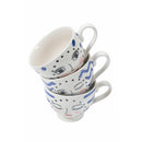 Set 3 Tazze 15x11,5x9 cm in Ceramica VdE Tivoli 1996 Vis a vis