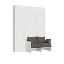 Letto 1 Piazza e Mezzo a Scomparsa Salvaspazio con Sofà Kentaro H250 cm Bianco