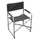 Regiestuhl 55x47x47,5/78 h cm in grauem Aluminium