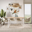 Set Struttura e Gambe Tavolo 150x750 mm in Acciaio Emuca Bianco