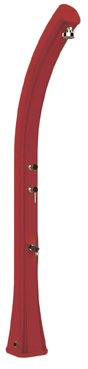 Doccia Solare da Giardino 35L Miscelatore e Lavapiedi e Temporizzatore Arkema Happy XL Cherry online