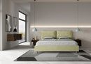 Letto Matrimoniale Imbottito in Microfibra Antea Large Tè Verde Varie Misure