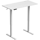 Scrivania Regolabile in Altezza Elettricamente 120x60x72-118 cm con Funzione Memoria in Legno e Acciaio Bianco      