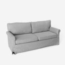 Divano 3 Posti 94x74x178cm in Tessuto Grigio chiaro