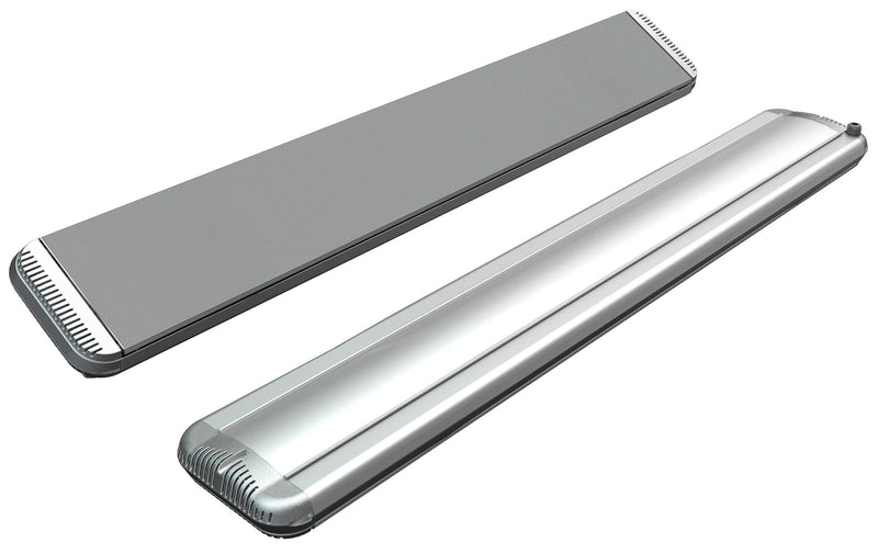 Stufa Elettrica ad Infrarossi 125x20,1x5,8 cm da Soffitto 1800W in Alluminio Moel Hot-Top Silver