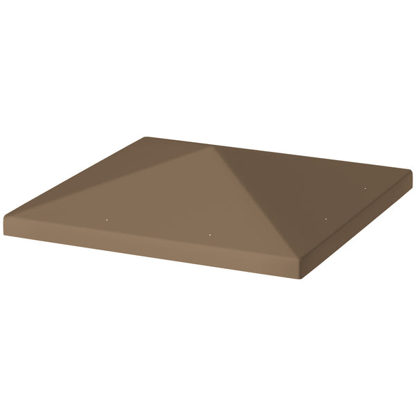 online Copertura per Gazebo da Giardino 298x298 cm in Tessuto Oxford 600D con Fori di Drenaggio Marrone