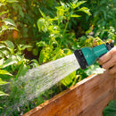 Avvolgitubo Automatico a Parete e Portatile Lunghezza 25+2 m con Sistema di Blocco e 7 Getti Grigio    