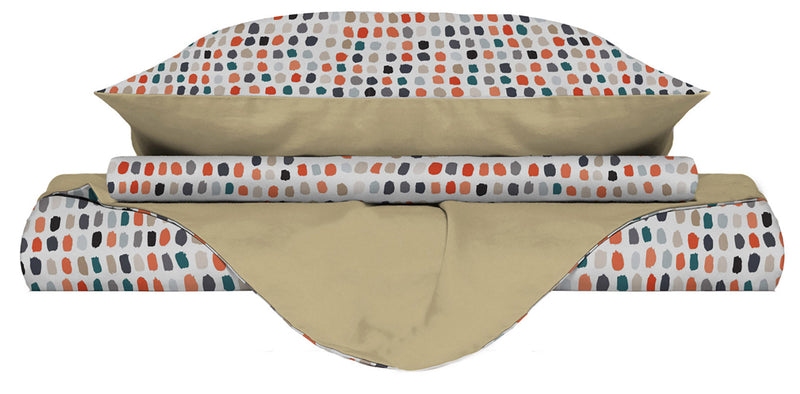 Copripiumino Double Face con Federe Stampato Sketch Varie Misure