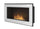 Bioethanol Wandkamin 90x49 cm Rahmen 900 Weiß