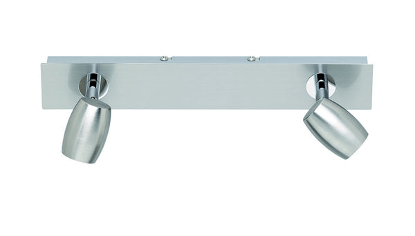 acquista GU10 Innenstrahler aus matt vernickeltem Metall