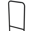 Portalegna per Camino 56x40x90,5 cm con Ruote in Acciaio  Nero