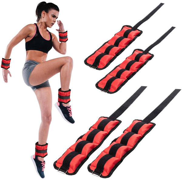 online Set 4 Pesi Polsi e Caviglie 2 kg + 1 kg Allenamento Palestra Aerobica Fitness