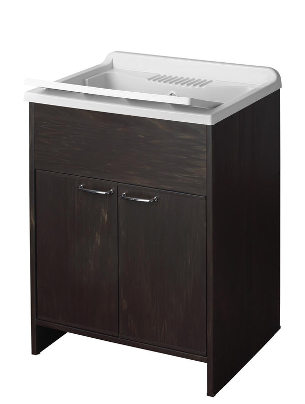 Waschbeckenunterschrank aus PVC 60x50x85cm 2 Türen Forlani Washouse Wenge online