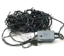 Minilucciole natalizie 240 led bianchi 8 giochi di luci 11,56 metri