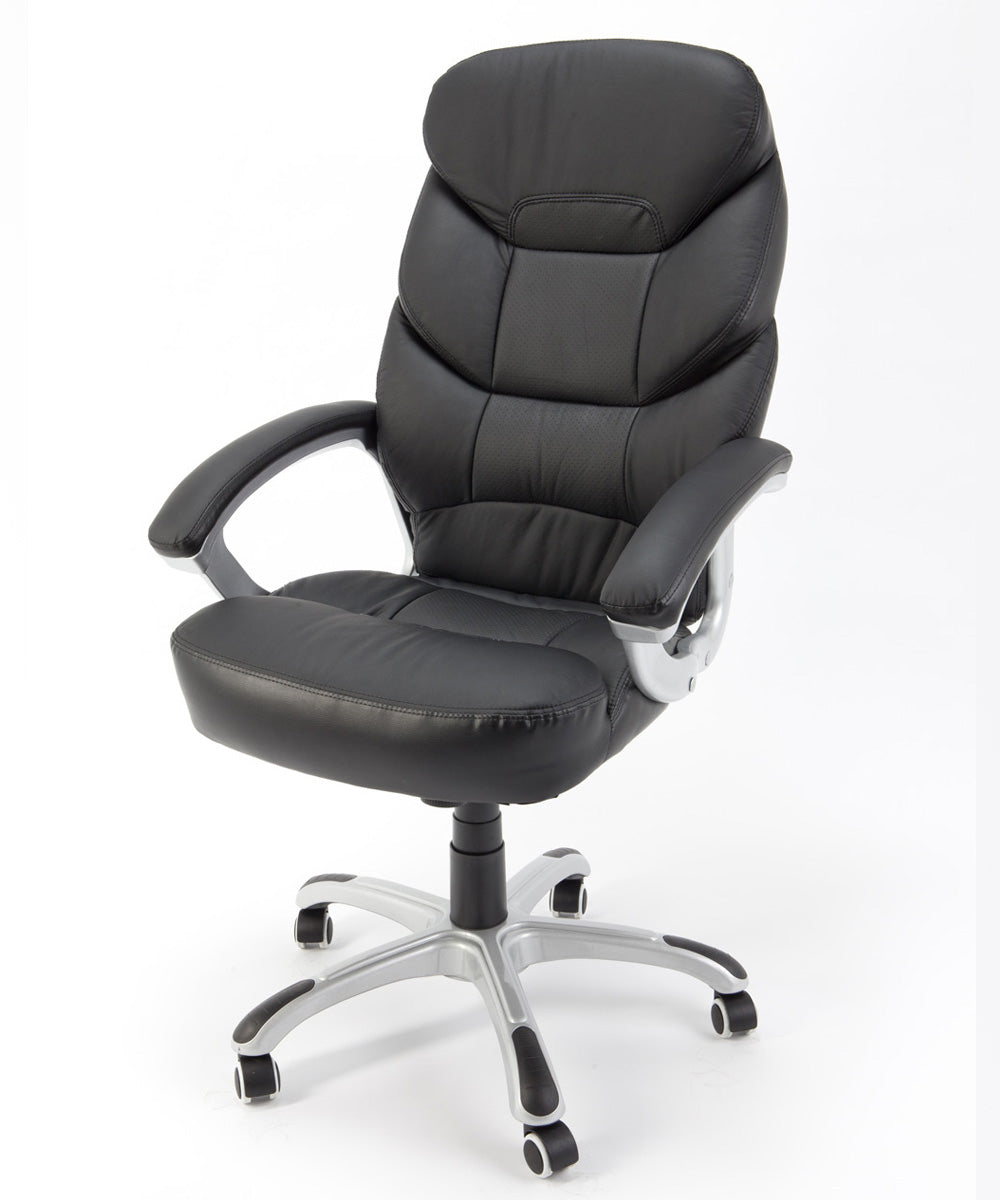 Präsidentenbürostuhl aus schwarzem...