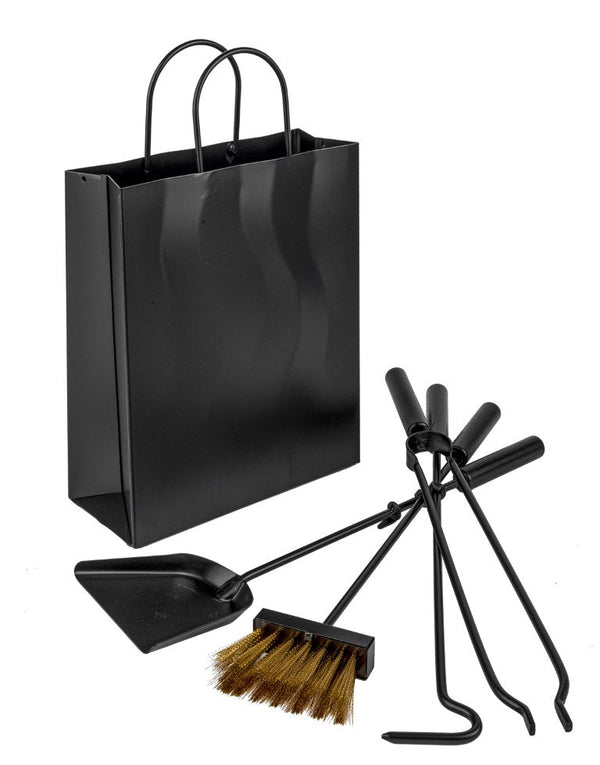 Set Camino 4 Pezzi H56 in Ferro Verniciato Nero Opaco acquista